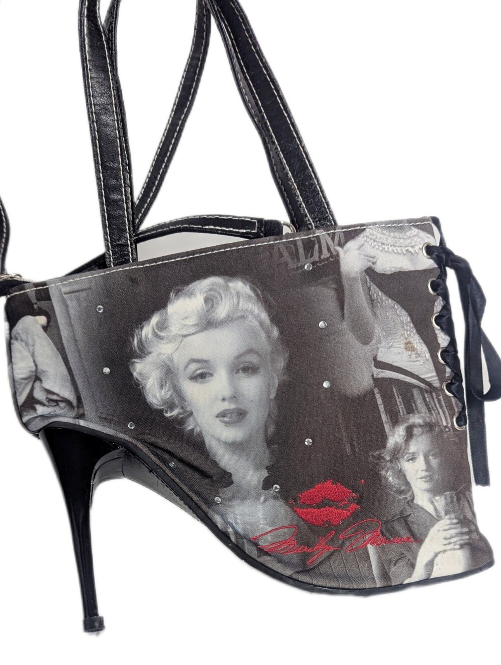 Marilyn Monroe Stiletto High-Heel Silhouette Handbag NWOT